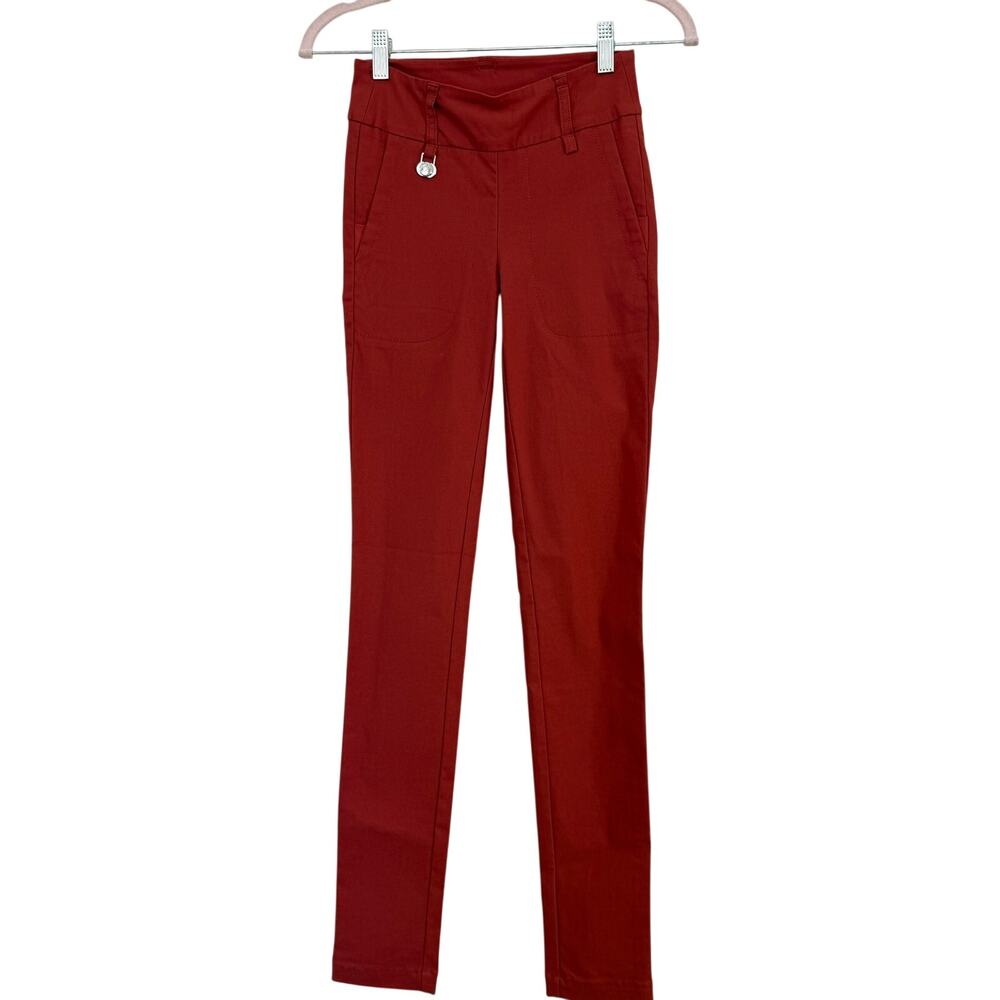 Daily Sports Rust Stretch‎ Slim Pants 0 Scandinavian Golf Utility Quiet Luxury